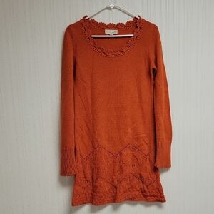 Odd Molly Terracotta Knit Dress Sz 2 Wool Alpaca Blend fall school business